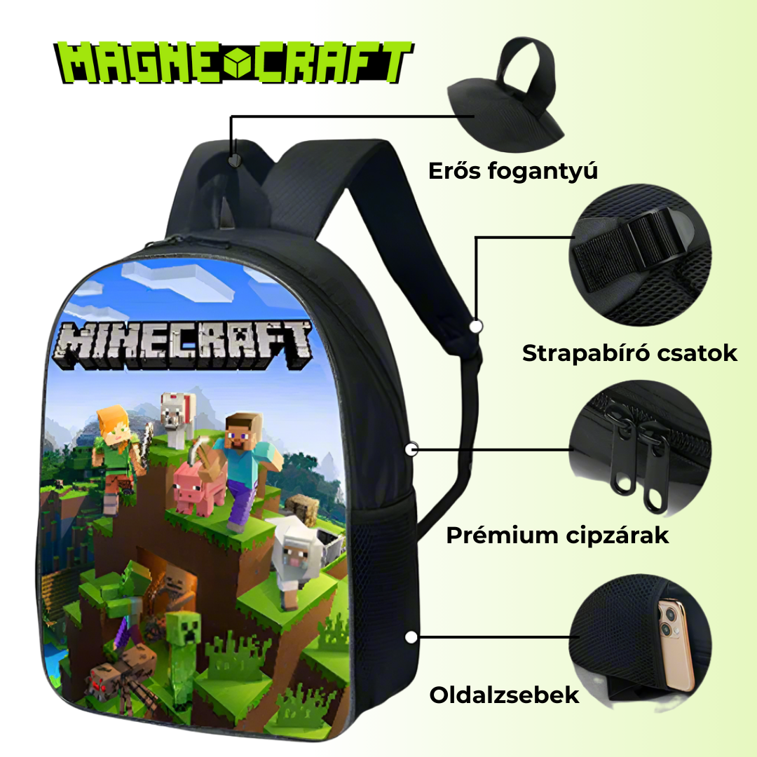 MagneCraft™ Everyday School Set – Hátizsák + Táska + Tolltartó